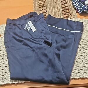 J. Crew Navy Wide Leg Pants